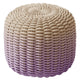 Round Stool, Gradient Outdoor Ottoman Shore Studios Short Gradient Lavender Dunes 