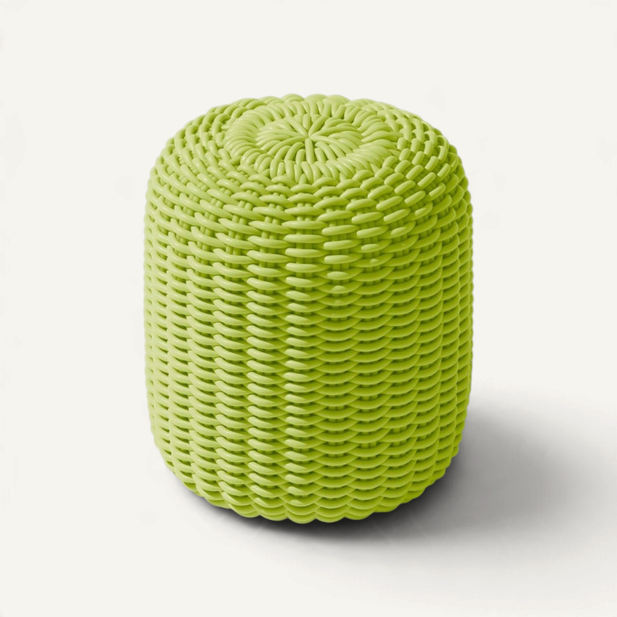 Round Stool Outdoor Ottoman Shore Studios Tall Lime