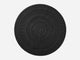 Round Rug Outdoor Rug Shore Studios Small Monochrome Charcoal 