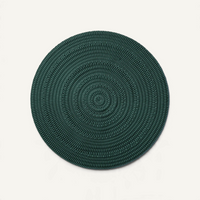 Emerald Green Rug Area Rug Shore Studios 96"D Emerald