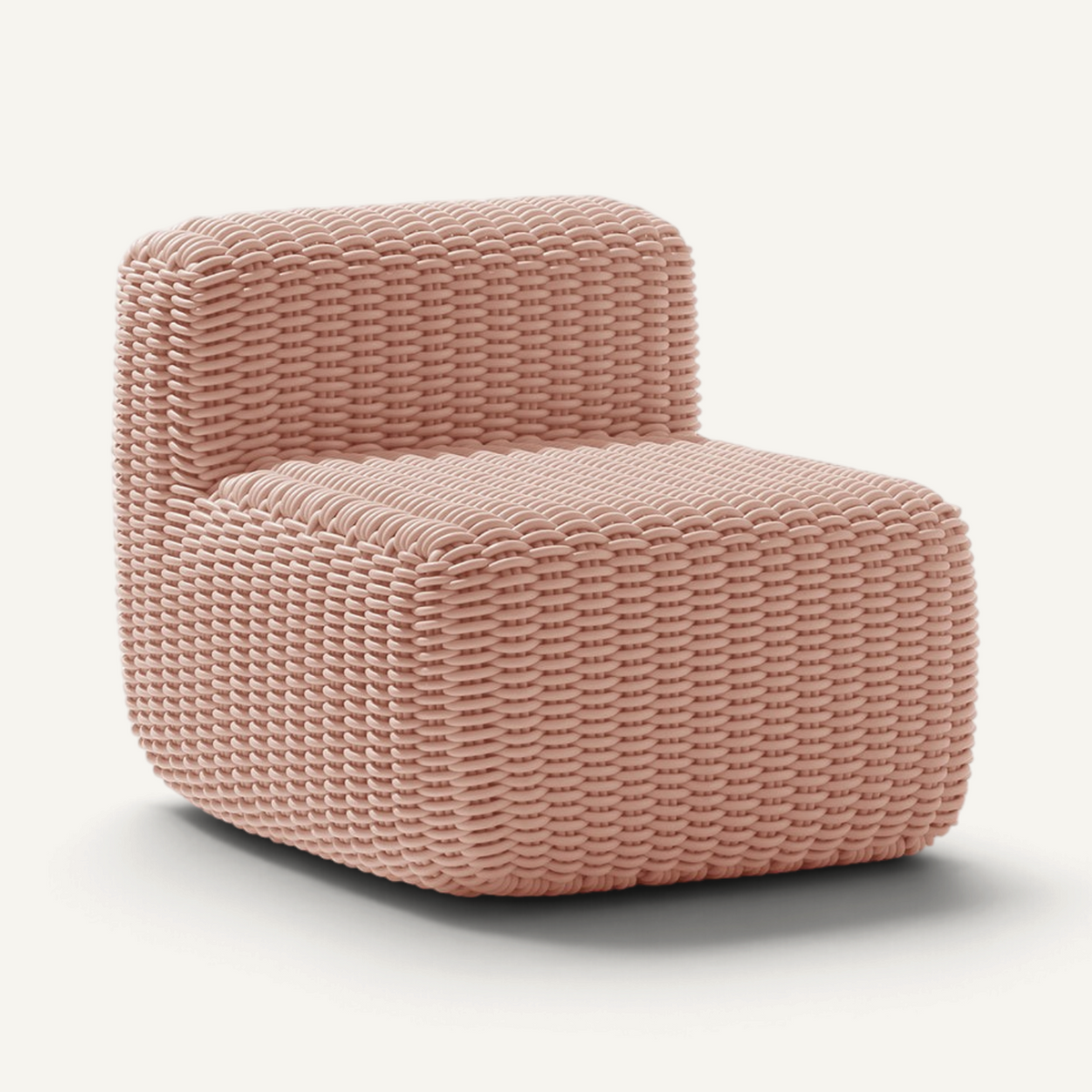 Side Chair Outdoor Lounge Chair Shore Studios Monochrome Blush