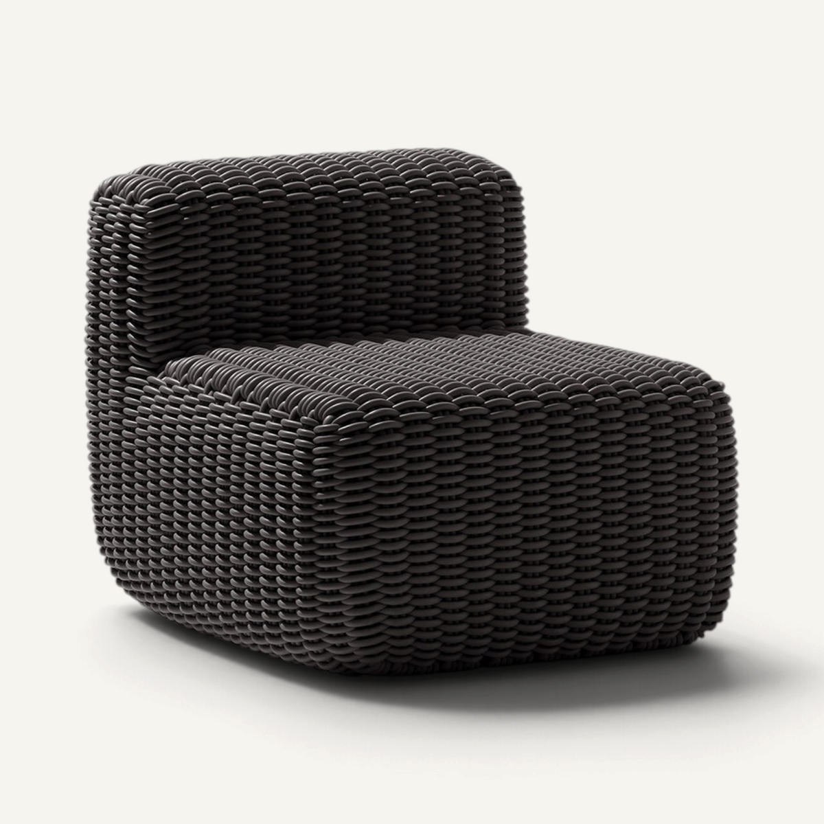 Side Chair Outdoor Lounge Chair Shore Studios Monochrome Charcoal
