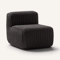 Side Chair Outdoor Lounge Chair Shore Studios Monochrome Charcoal