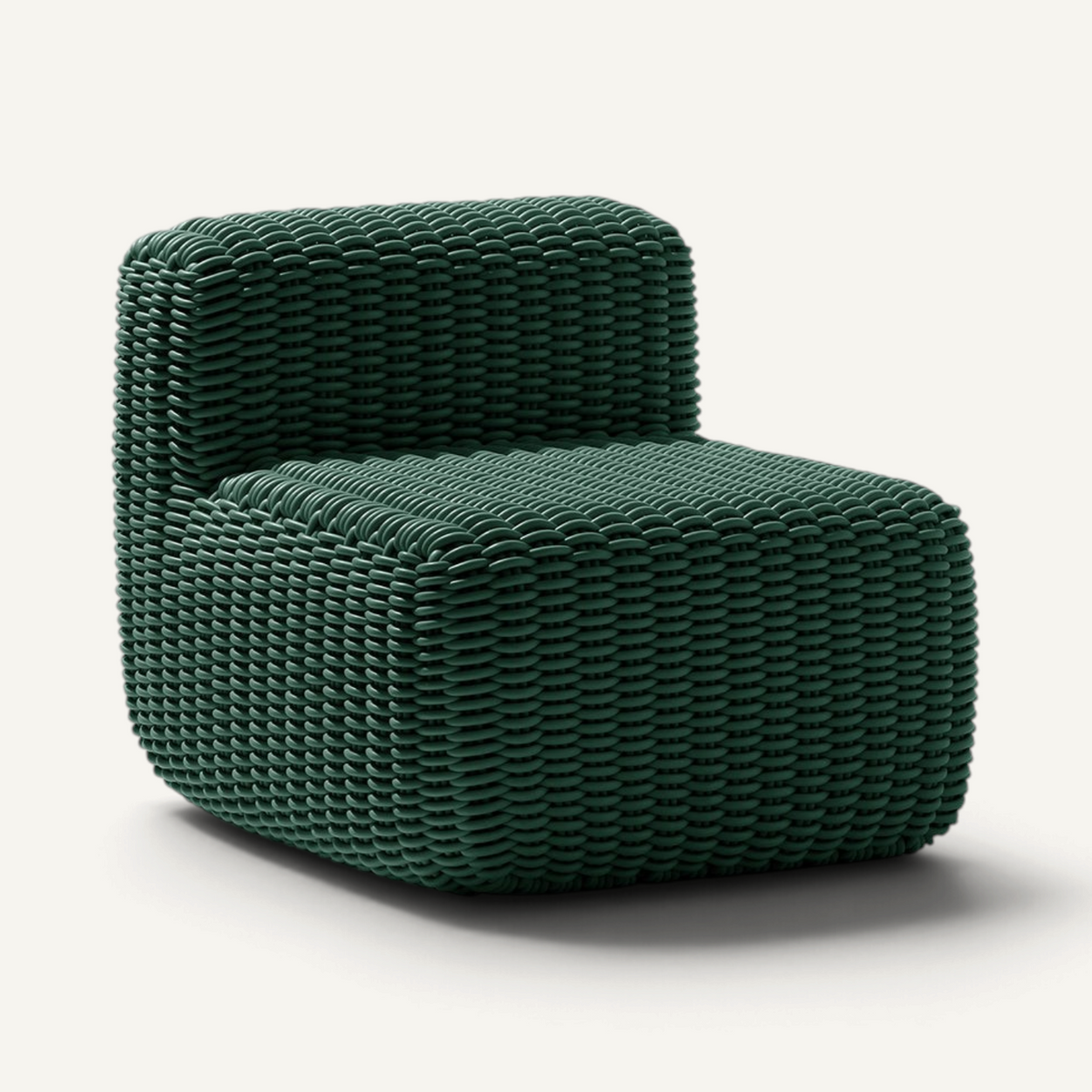 Side Chair Outdoor Lounge Chair Shore Studios Monochrome Emerald