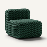 Side Chair Outdoor Lounge Chair Shore Studios Monochrome Emerald