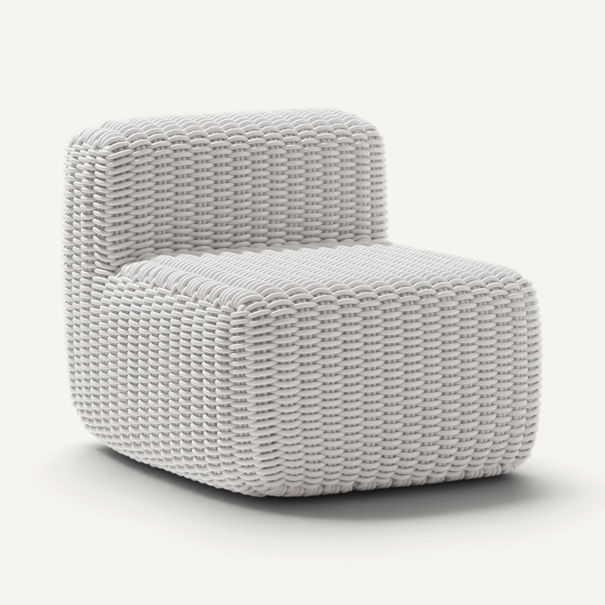 Side Chair Outdoor Lounge Chair Shore Studios Monochrome Marshmallow