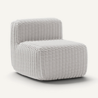 Side Chair Outdoor Lounge Chair Shore Studios Monochrome Marshmallow