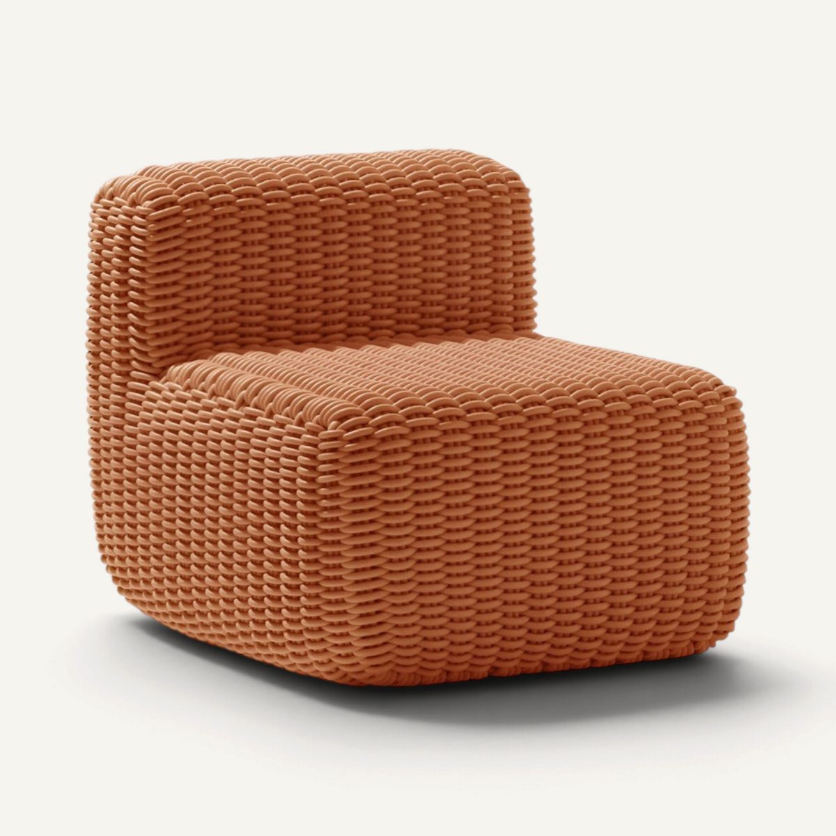 Side Chair Outdoor Lounge Chair Shore Studios Monochrome Peach