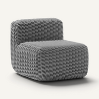 Side Chair Outdoor Lounge Chair Shore Studios Monochrome Slate