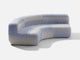 Curved Sofa Sofa Shore Studios Gradient Blue Sky  