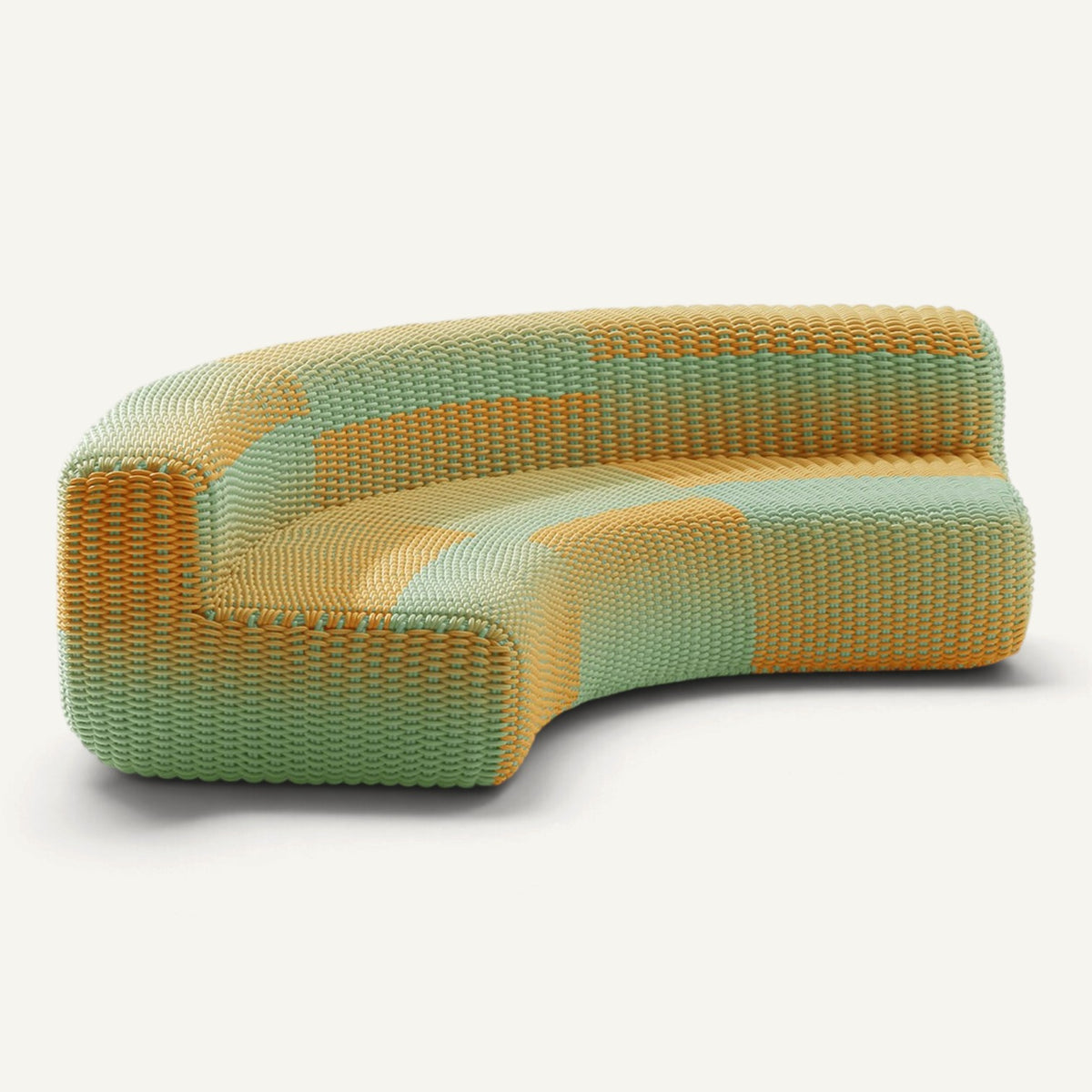 Curved Sofa Sofa Shore Studios Gradient Tropic Sunset
