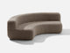 Curved Sofa Sofa Shore Studios Monochrome Clay  