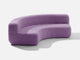 Curved Sofa Sofa Shore Studios Monochrome Lavender  