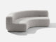 Curved Sofa Sofa Shore Studios Monochrome Marshmallow  