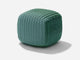 Square Stool Outdoor Ottoman Shore Studios Gradient Deep Ocean  