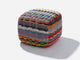 Square Stool Outdoor Ottoman Shore Studios Overlay Dazzle  