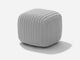 Square Stool Outdoor Ottoman Shore Studios Monochrome Smoke  