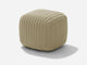 Square Stool Outdoor Ottoman Shore Studios Monochrome Shell  