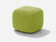 Square Stool Outdoor Ottoman Shore Studios Monochrome Lime  
