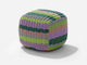 Square Stool Outdoor Ottoman Shore Studios Multistripe Botanic  