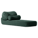 Bolster Lounge Sunlounger Shore Studios Monochrome Emerald