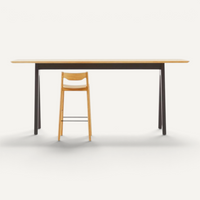 Tangerine Stool w. Back Stool Resident