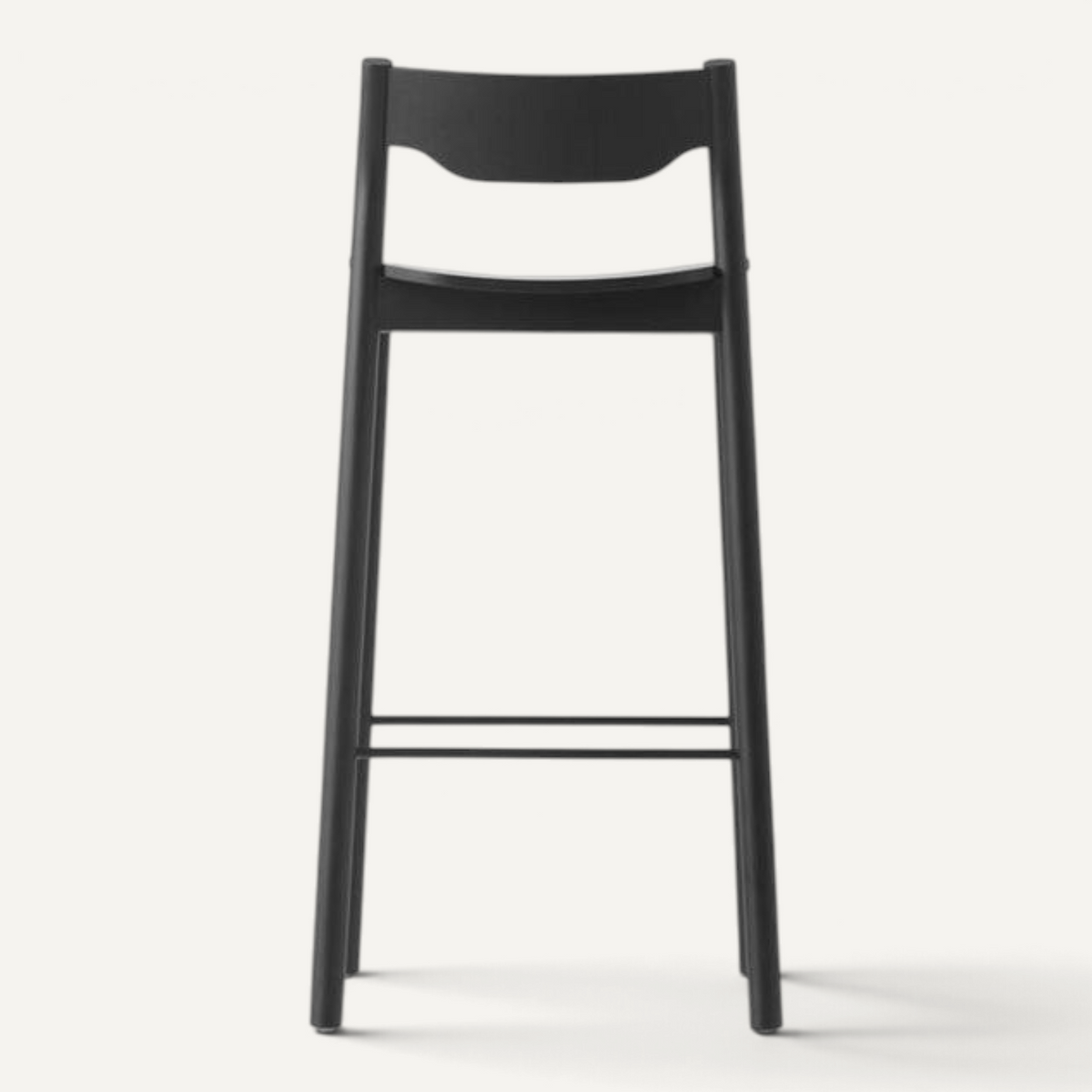 Tangerine Stool w. Back Stool Resident Black Stain Oak Counter Stool