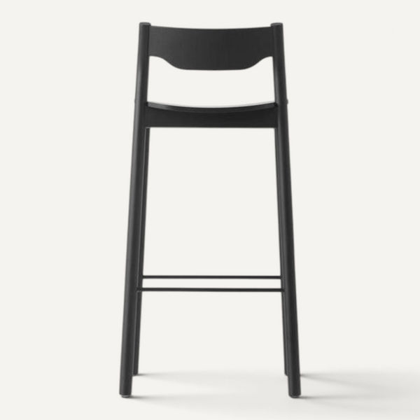 Tangerine Stool w. Back Stool Resident Black Stain Oak Counter Stool