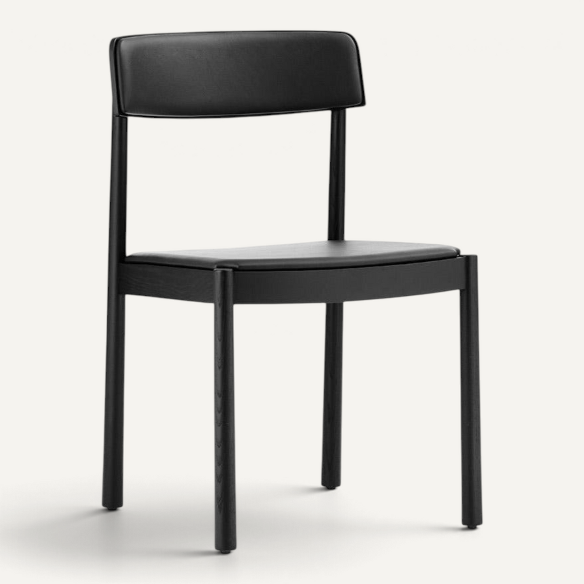 Timb Side Chair Chair Normann Copenhagen With Leather Black