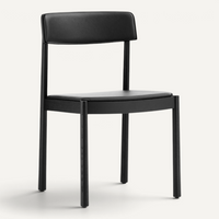 Timb Side Chair Chair Normann Copenhagen With Leather Black