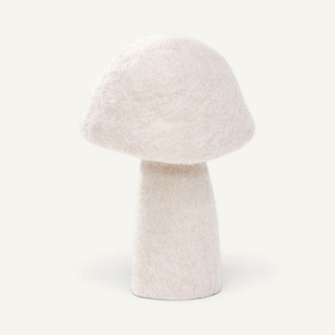 Felt Mushroom - Natural Decor Muskhane Natural Extra Large Dotty Mushroom