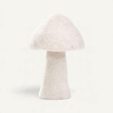 Felt Mushroom - Natural Decor Muskhane Natural Large Dotty Mushroom