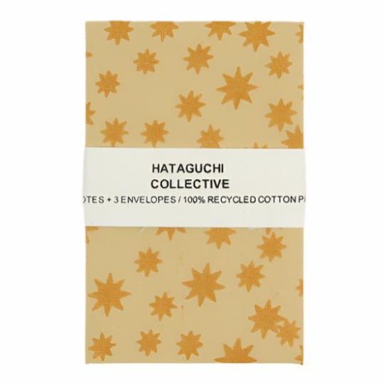 Individual Card/Envelope Note Cards Hataguchi Collective Gold Stardust