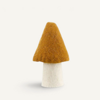 Felt Mushroom, Gold Decor Muskhane Gold Morel Large