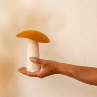 Felt Mushroom, Gold Decor Muskhane