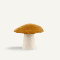Felt Mushroom, Gold Decor Muskhane Gold Mushroom Large