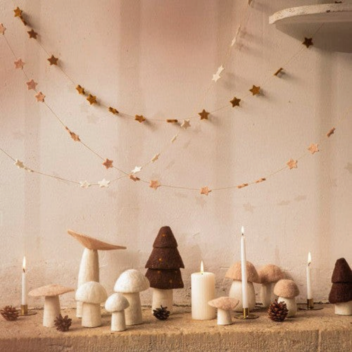 Felt Mushroom Decor Muskhane