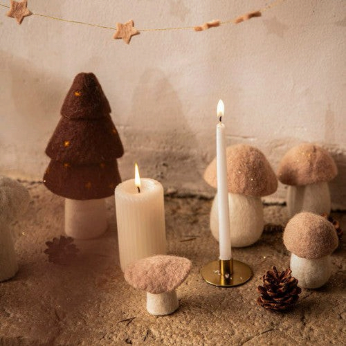 Felt Mushroom Decor Muskhane