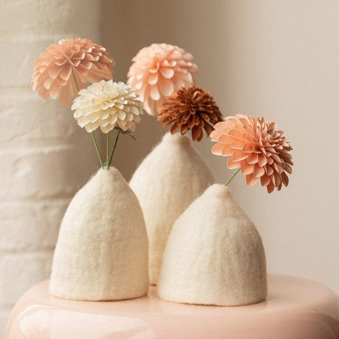 Felt Vase Cover, Set of 3 Vase Muskhane