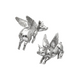 Flying Hogbats Artwork Mercana Silver Set of Two