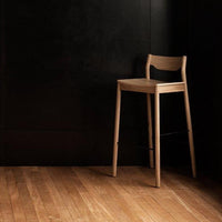 Tangerine Stool w. Back Stool Resident