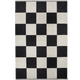 Checkerboard Icon Rug Area Rug Kasthall 2’10” x 7’11” Midnight Black 