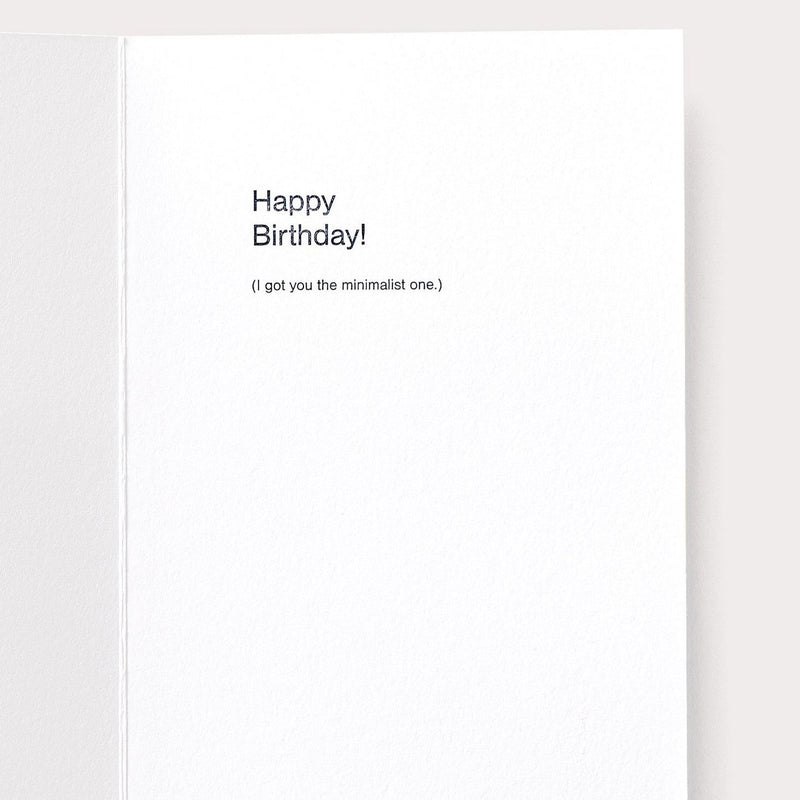 Minimalist Birthday, Card Card Noat   