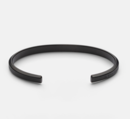 Flewt Black Silver Cuff For Him | Salty – Salty Accessories
