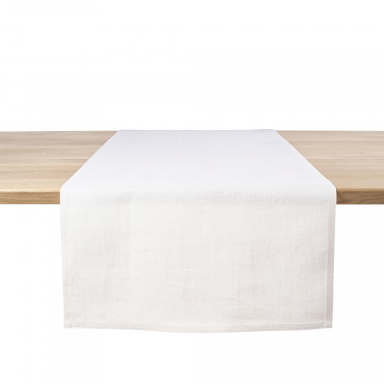 Napoli Vintage Table Runner Dinnerware Libeco Napoli Vintage Optic White 21" x 61"