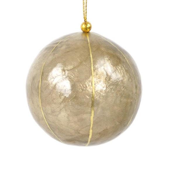 Capiz Stripes Ornament Seasonal & Holiday Decorations Kinta